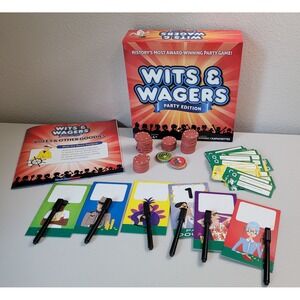 North Star Games Wits & Wagers Party Edition Trivia Board Game Complete